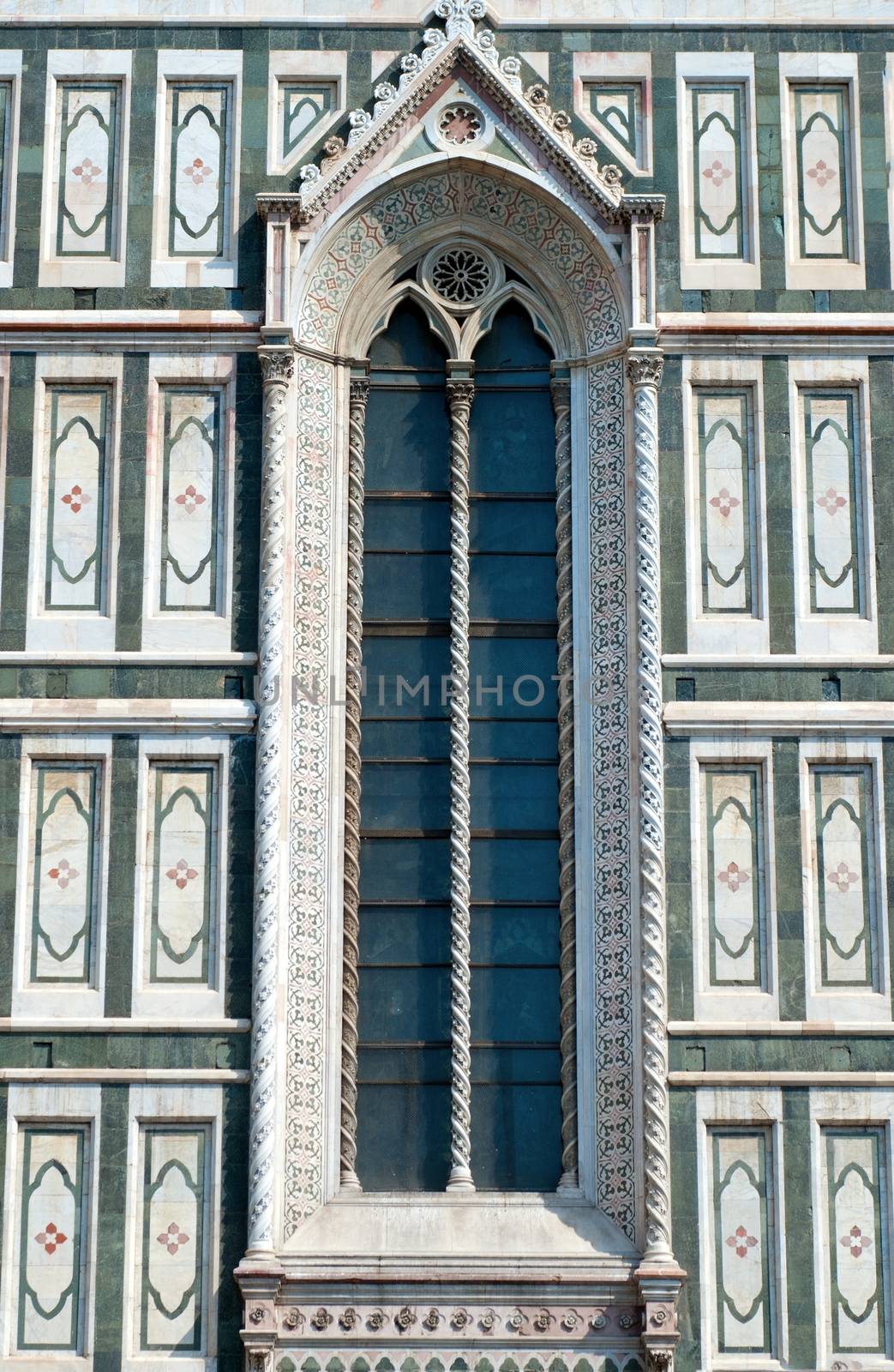 Window of Italian cathedral