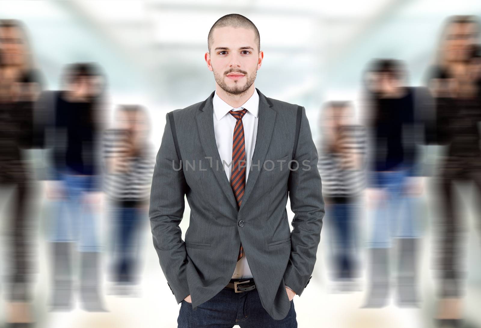 young business man portrait at the office