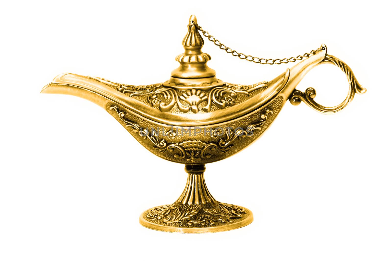 Magic lamp of Aladdin isolated