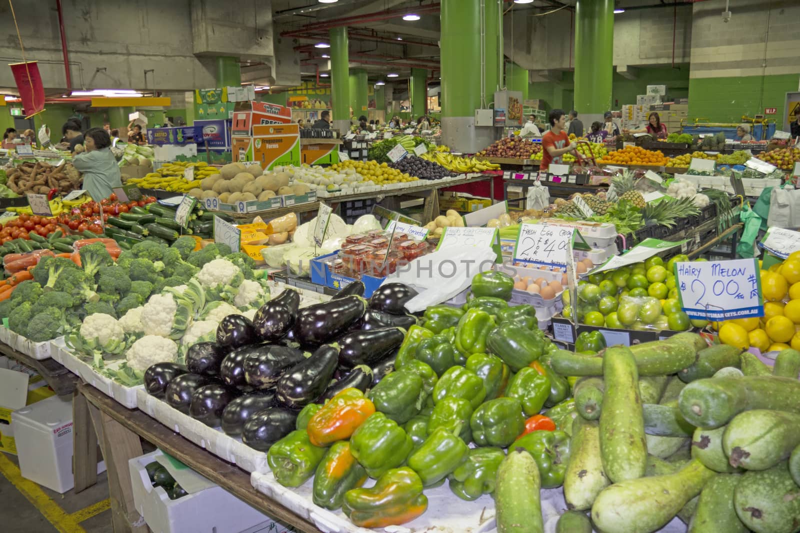 Sydney, Australia-March 15th 2013:: Paddy's Market in Haymarket. The market has been in existence since in Haymarket since 1834 and is considered to be a feature of Sydney life.