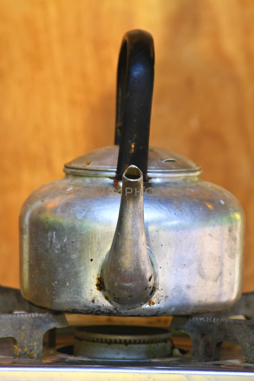 old kettle in kitchen