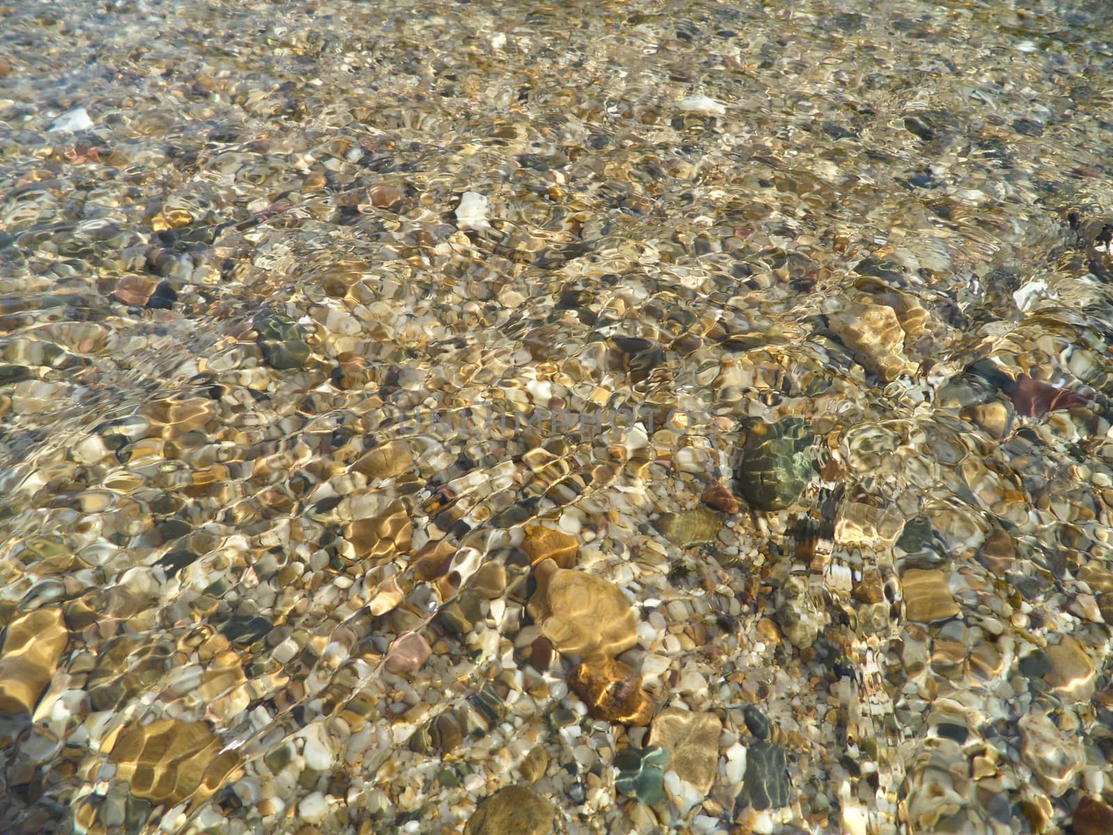 Stones under river water, Thailand