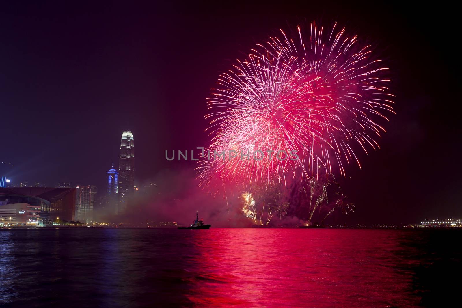 Hong Kong Chinese New Year fireworks 2014 by kawing921
