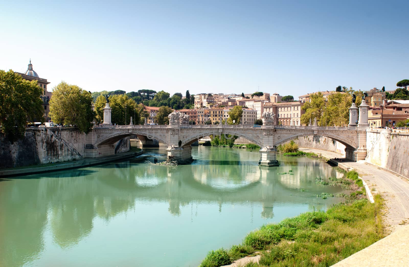 Ancient bridge in Verona, Italy