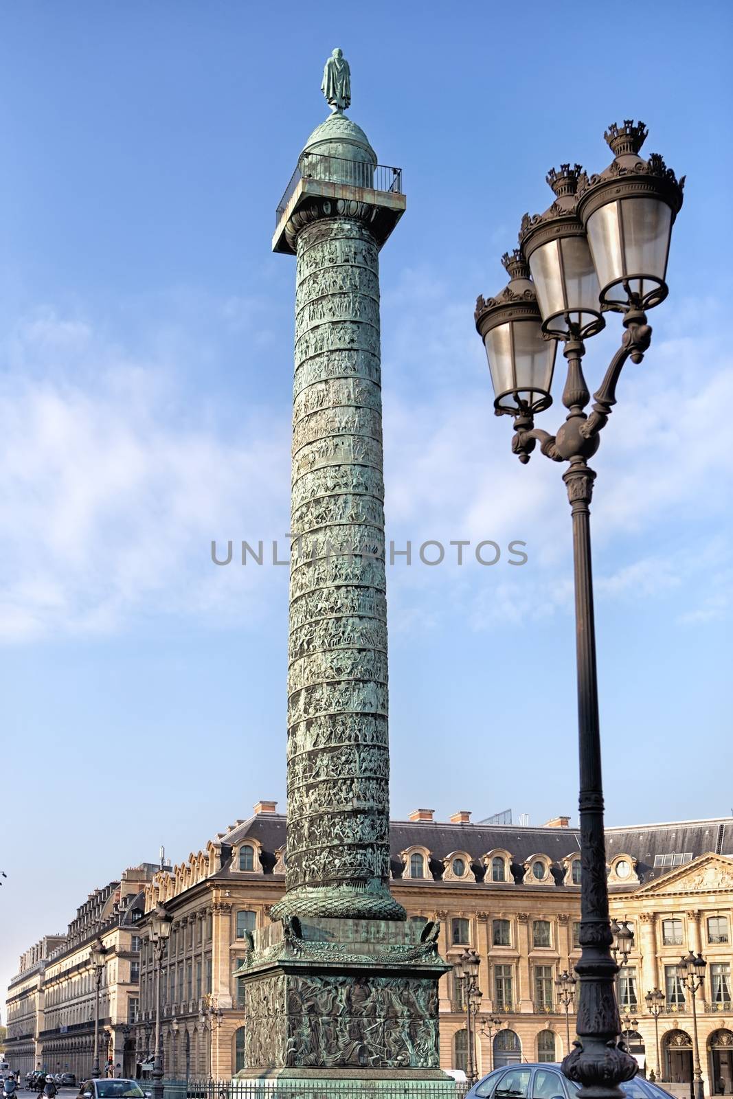 Famous Napoleon's column in Paris