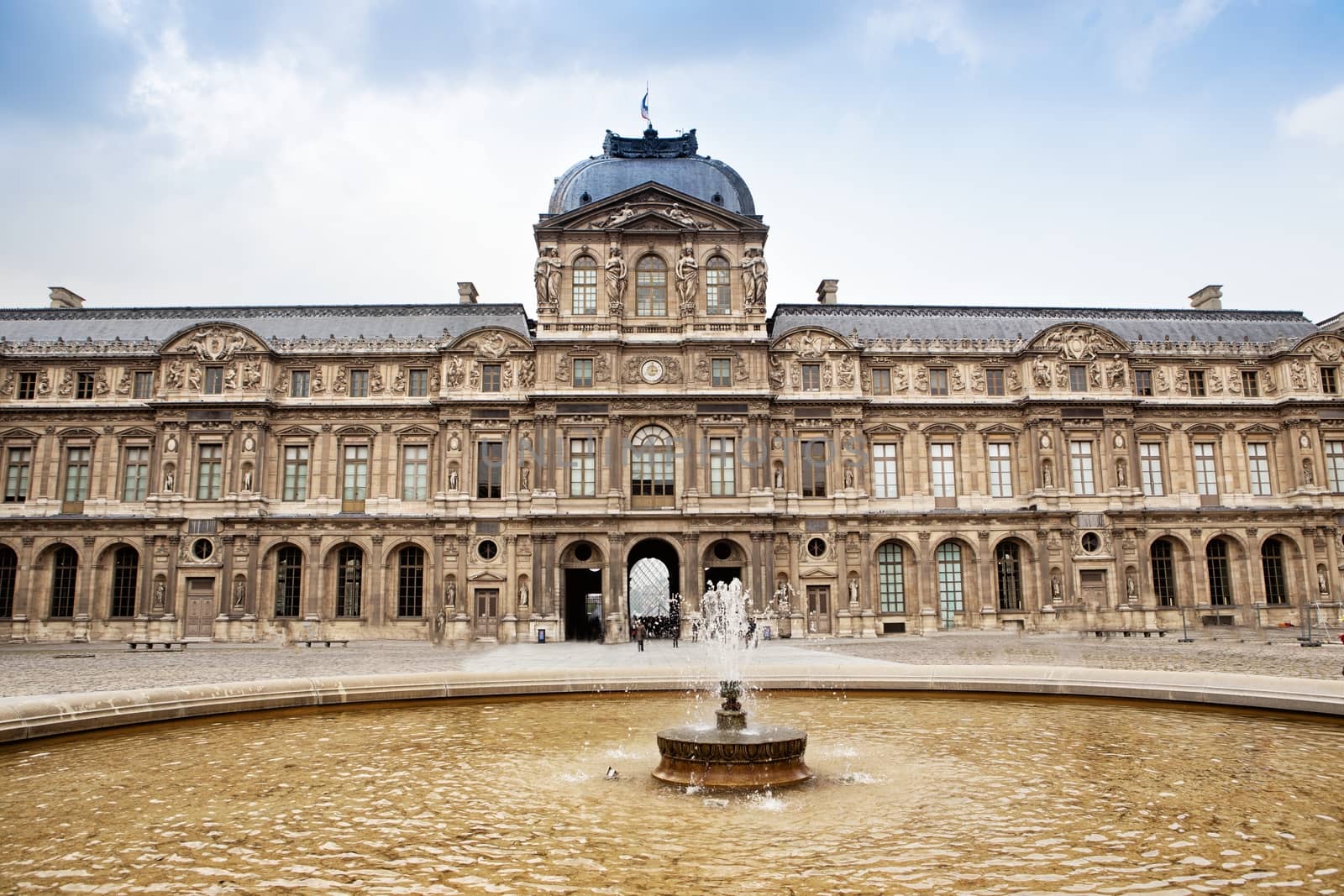 External view of the Louvre Museum (Musee du Louvre) in Paris, France by mitakag
