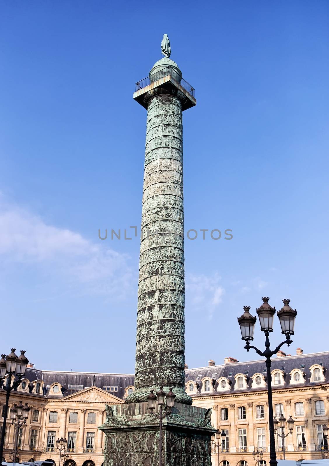 Famous Napoleon's column in Paris