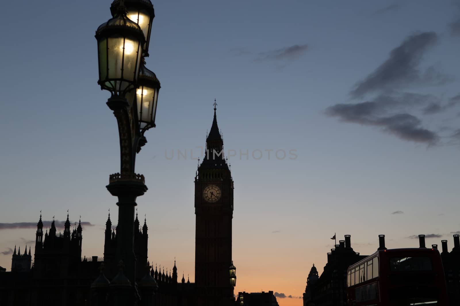 Big Ben in London at Night