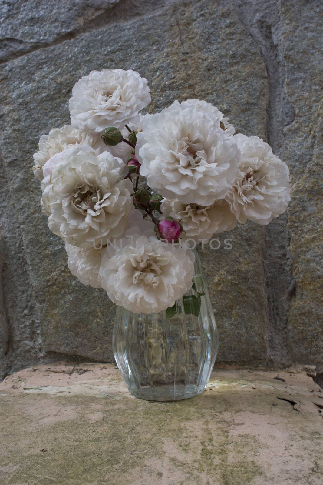 romantic vase of flowers