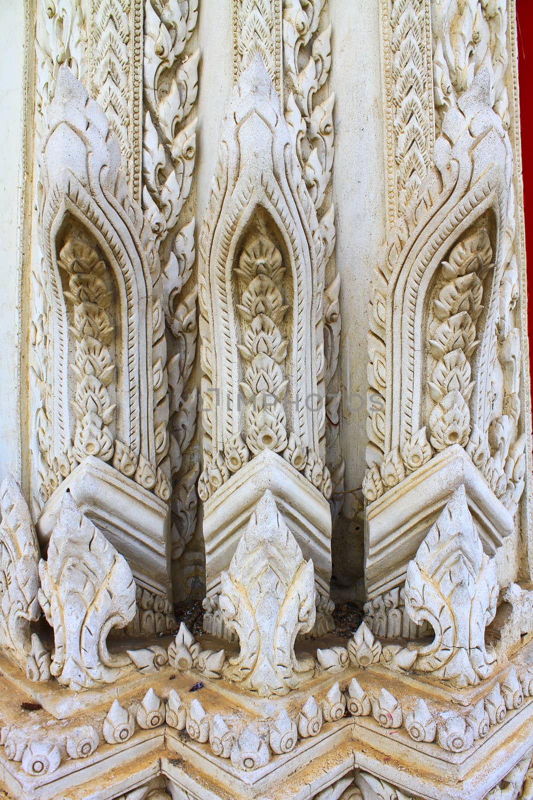 Thai style Stucco In Temple, Thailand