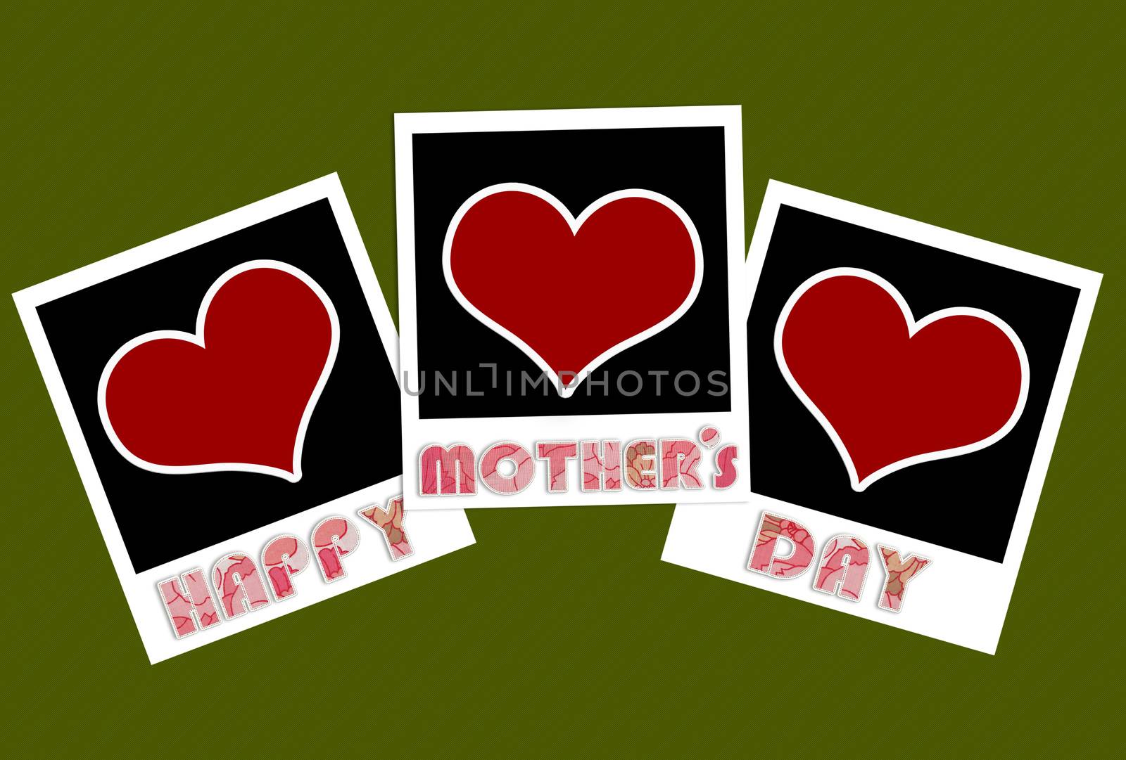 happy mothers day frame with heart concept by motionkarma