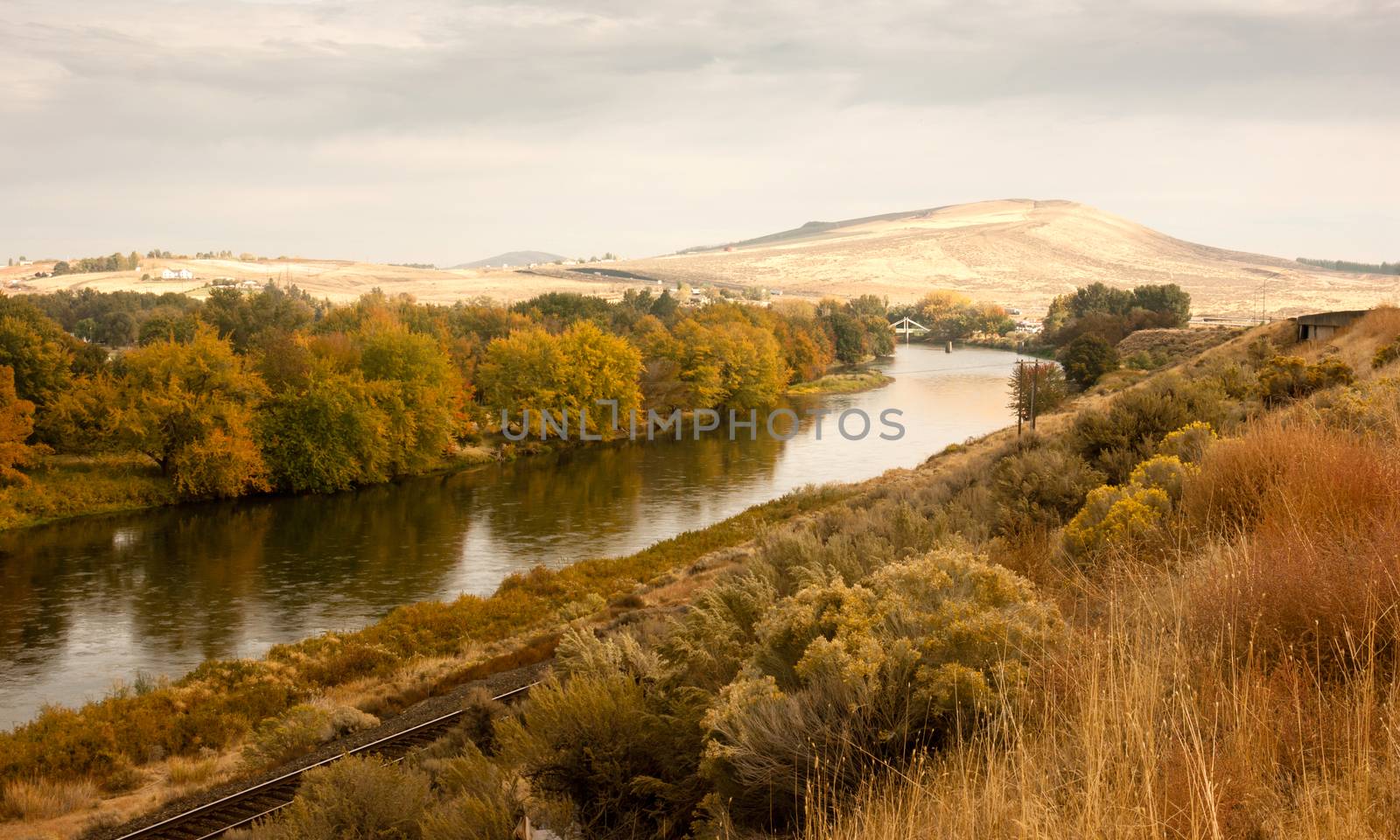 Storm Clearing Over Agricultural Land Yakima River Central Washington by ChrisBoswell