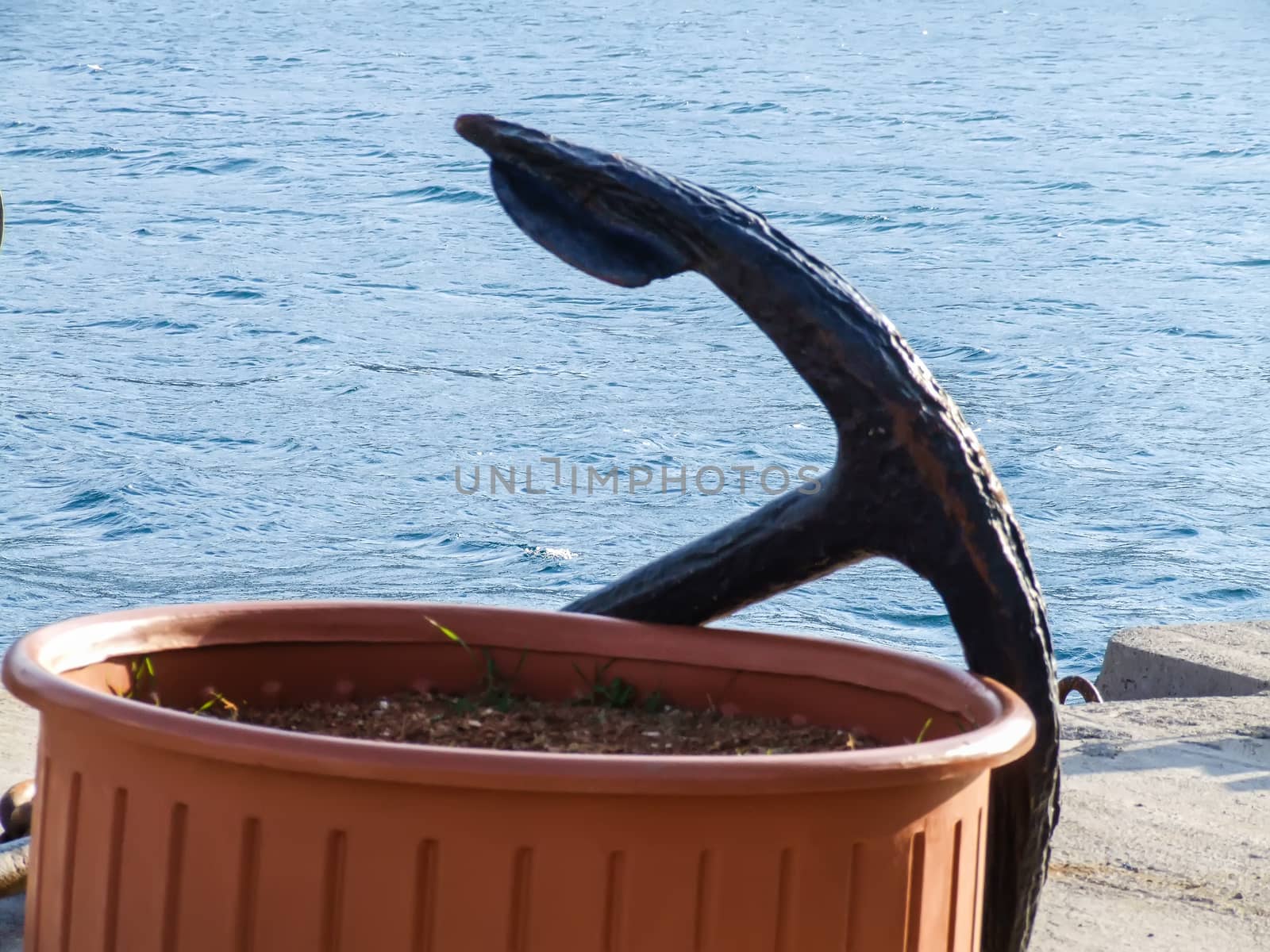 Photo of an  Anchor out of the sea