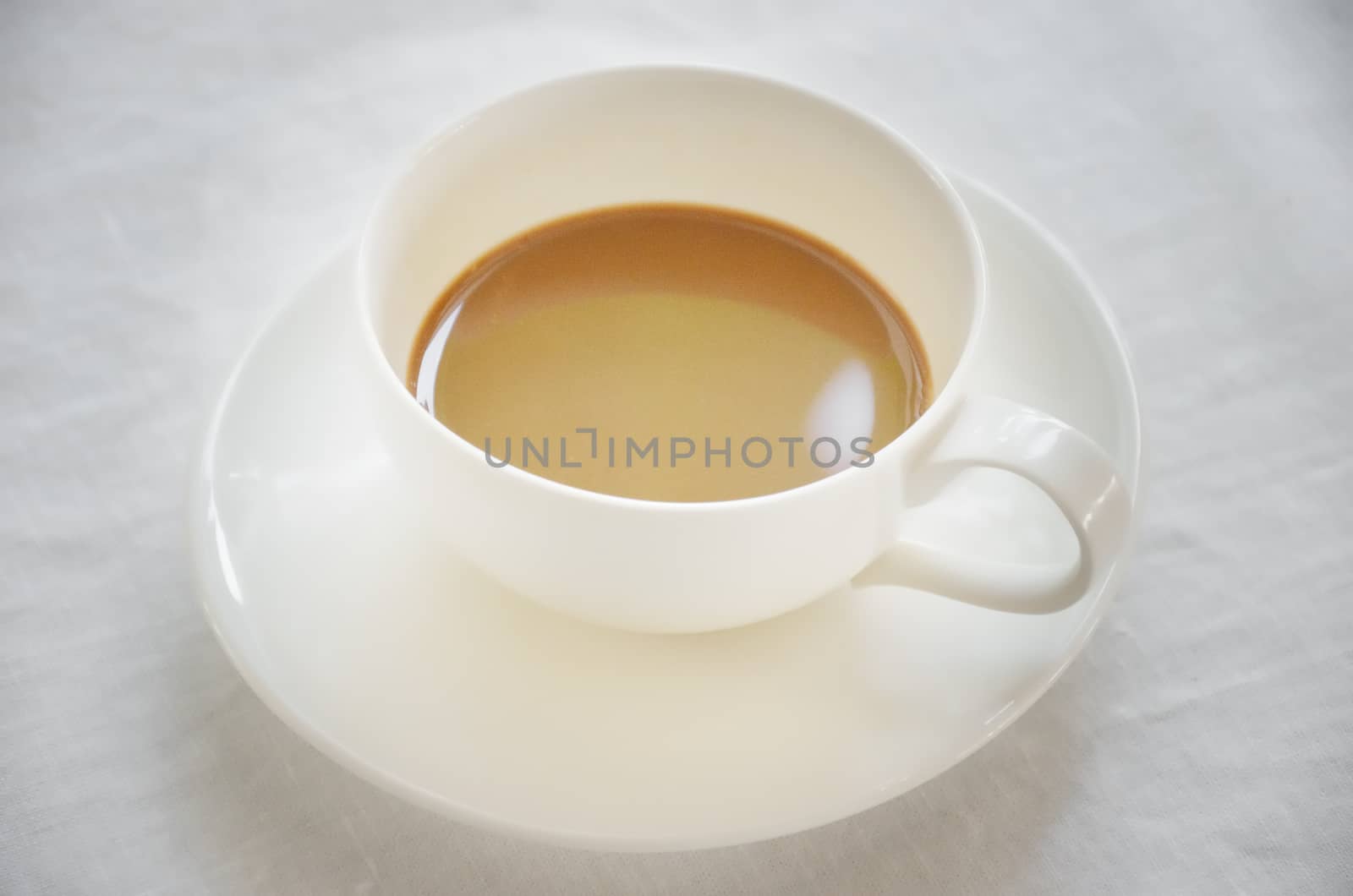 Coffee cup on table