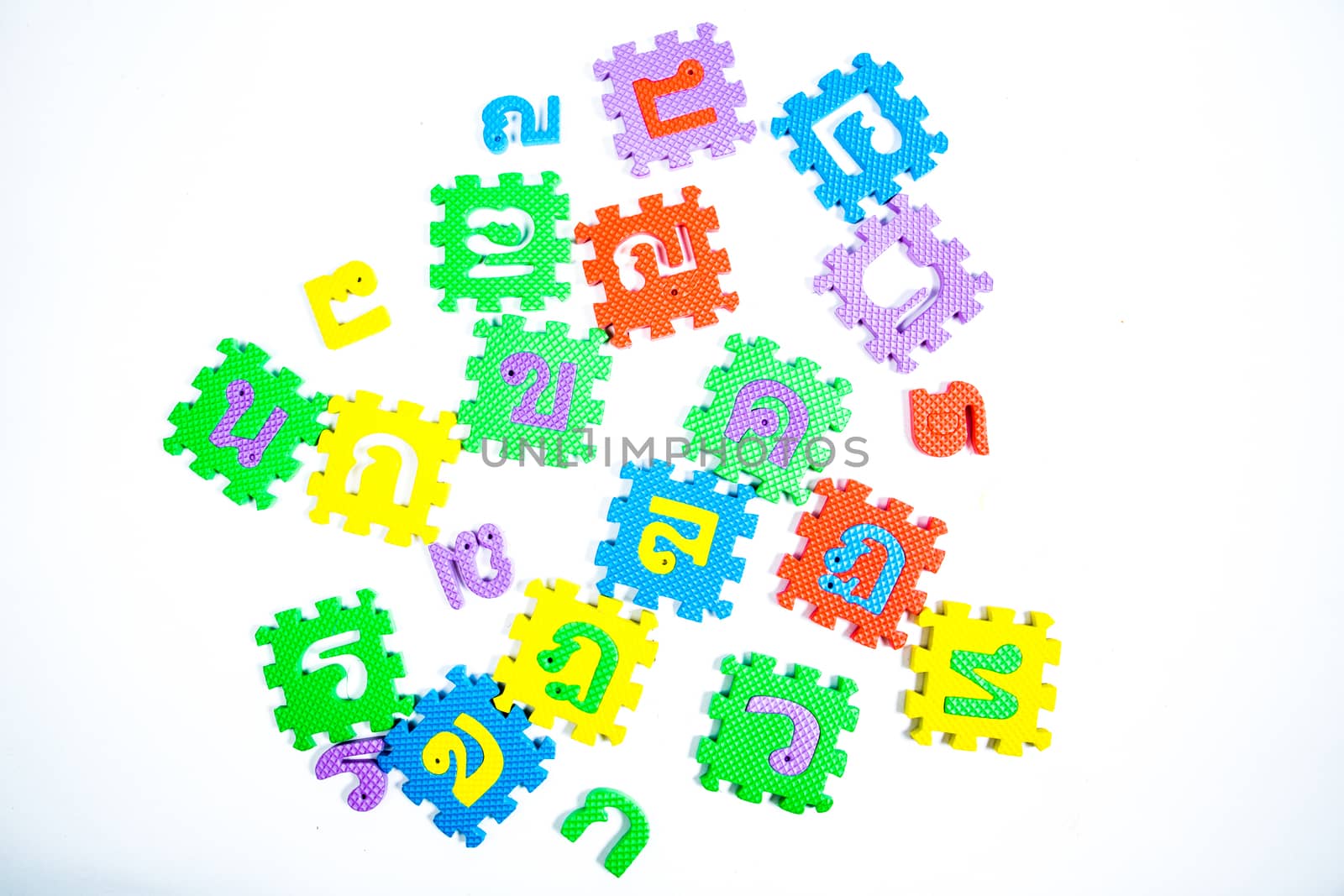 Toys for my children. Game alphabet Thailand.