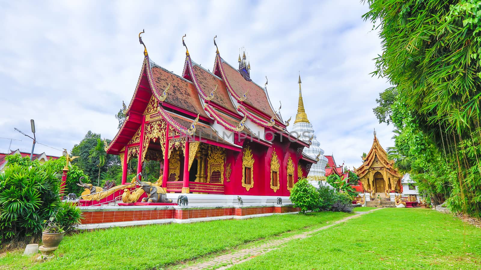 wat jadee ngam northern Chiang Mai thailand.