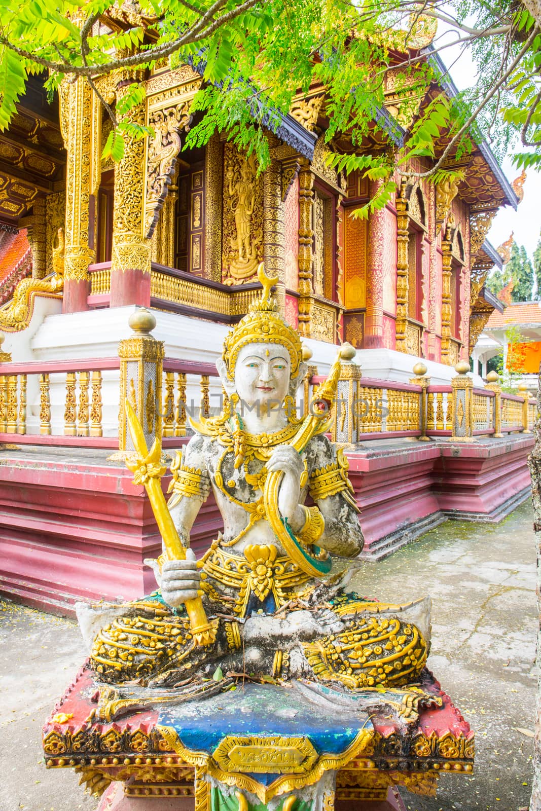 Statue sacred Buddhist beliefs in Thailand.