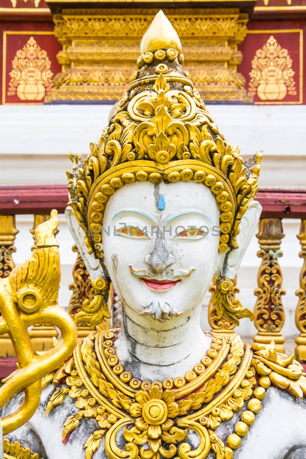 Statue sacred Buddhist beliefs in Thailand.