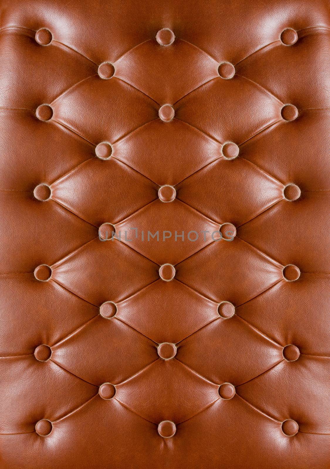 Closeup texture of vintage black leather sofa for background by myyaym