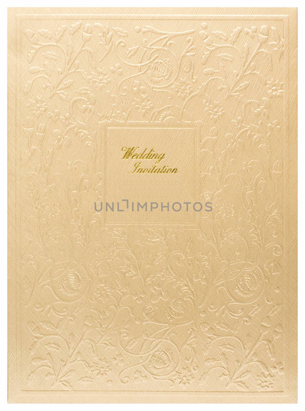 Golden wedding invitation card background