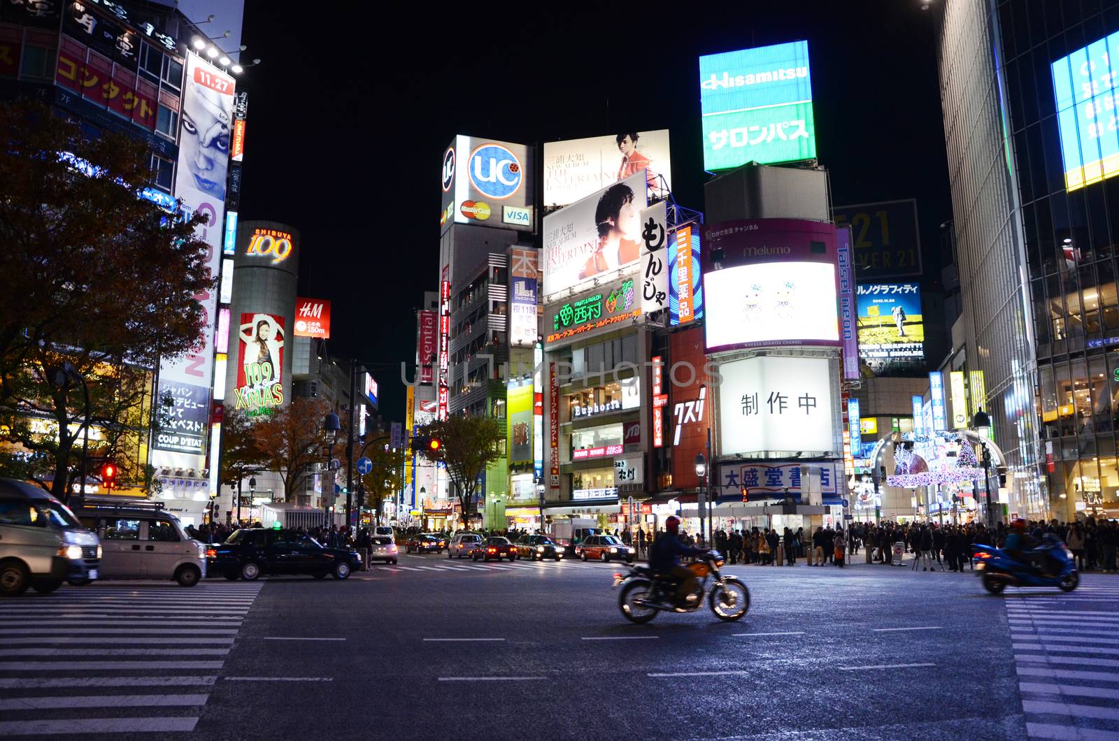 TOKYO, JAPAN - NOVEMBER 28: Shibuya is known as a youth fashion center in Japan by siraanamwong