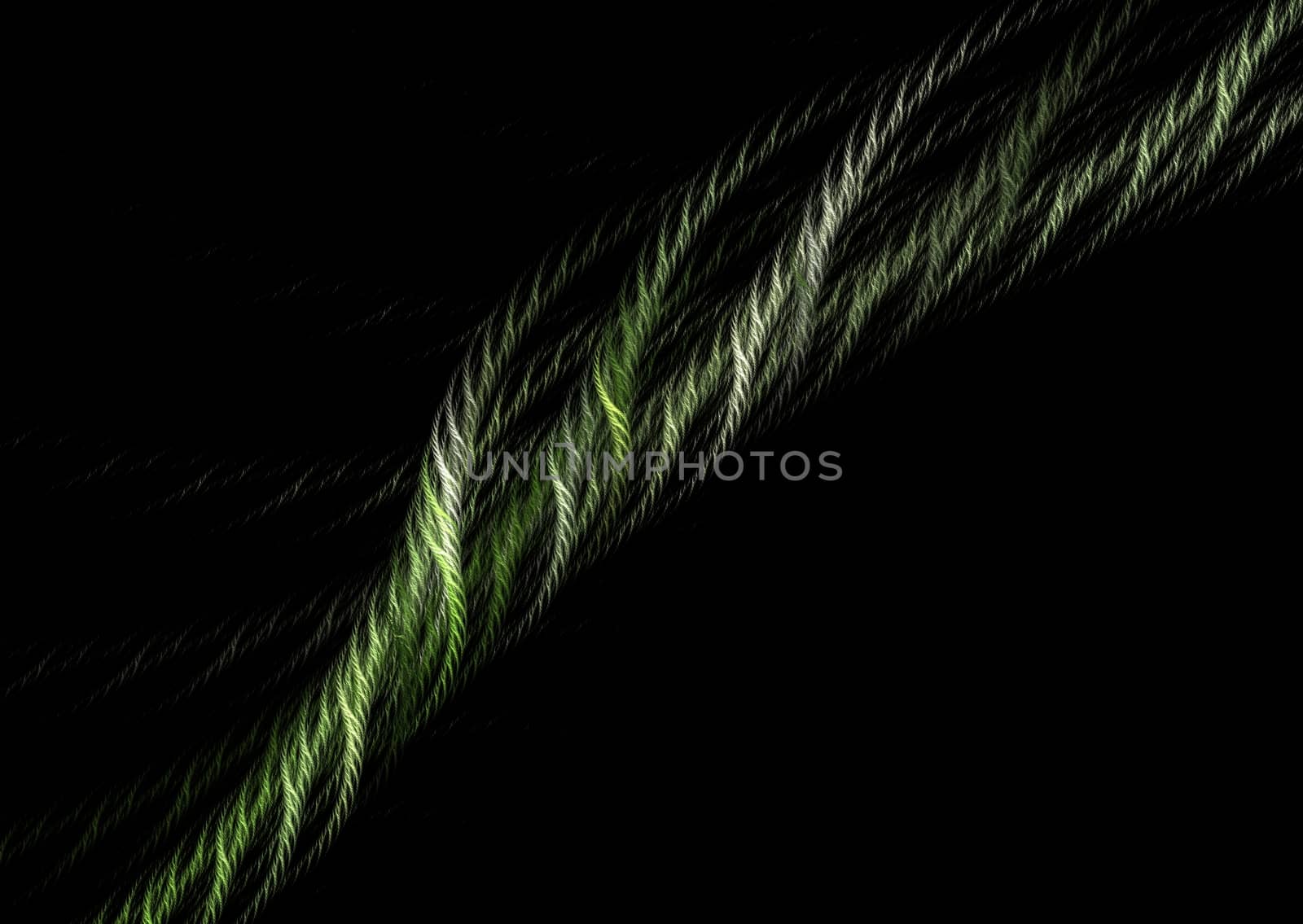 Dark green fractal picture on the dark background