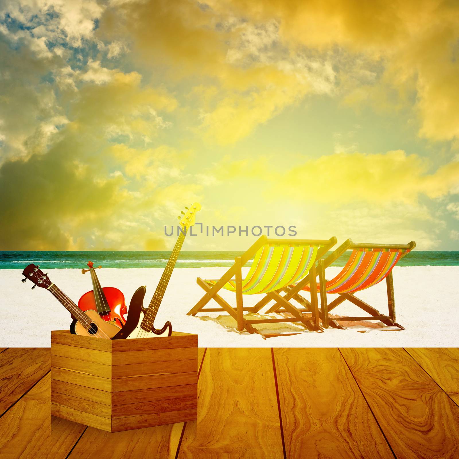 Summer music concept by pixbox77