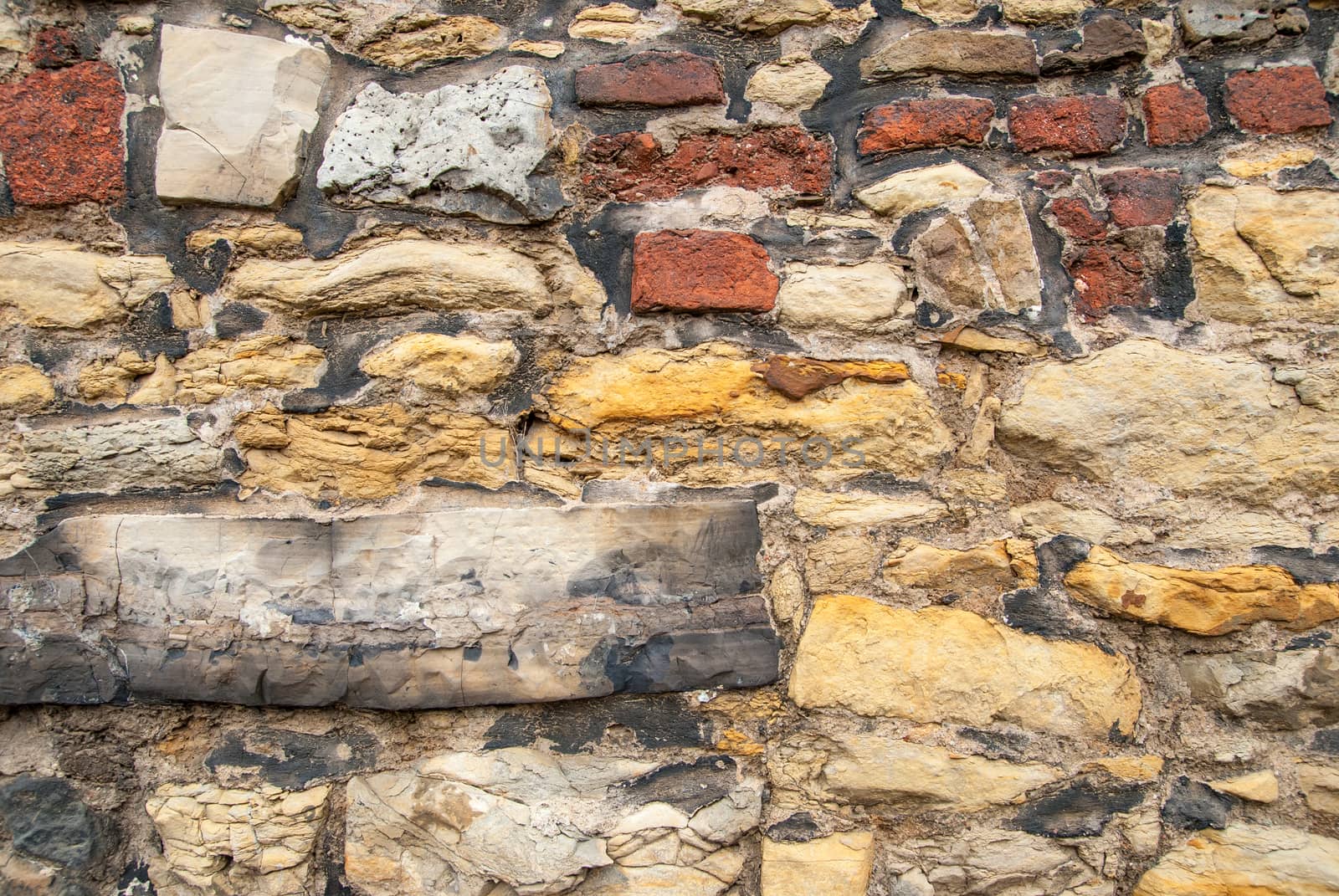 Part of old stone wall, for background or texture.