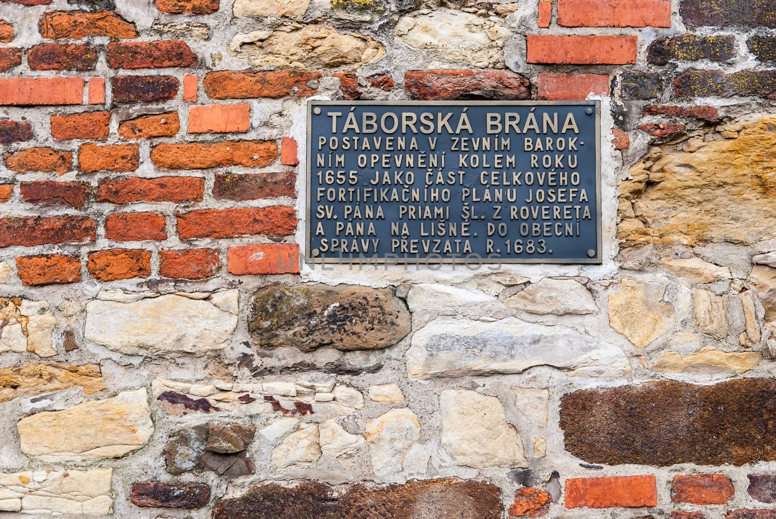 Part of the city wall built in 1655, Vysehrad, Prague by Zhukow