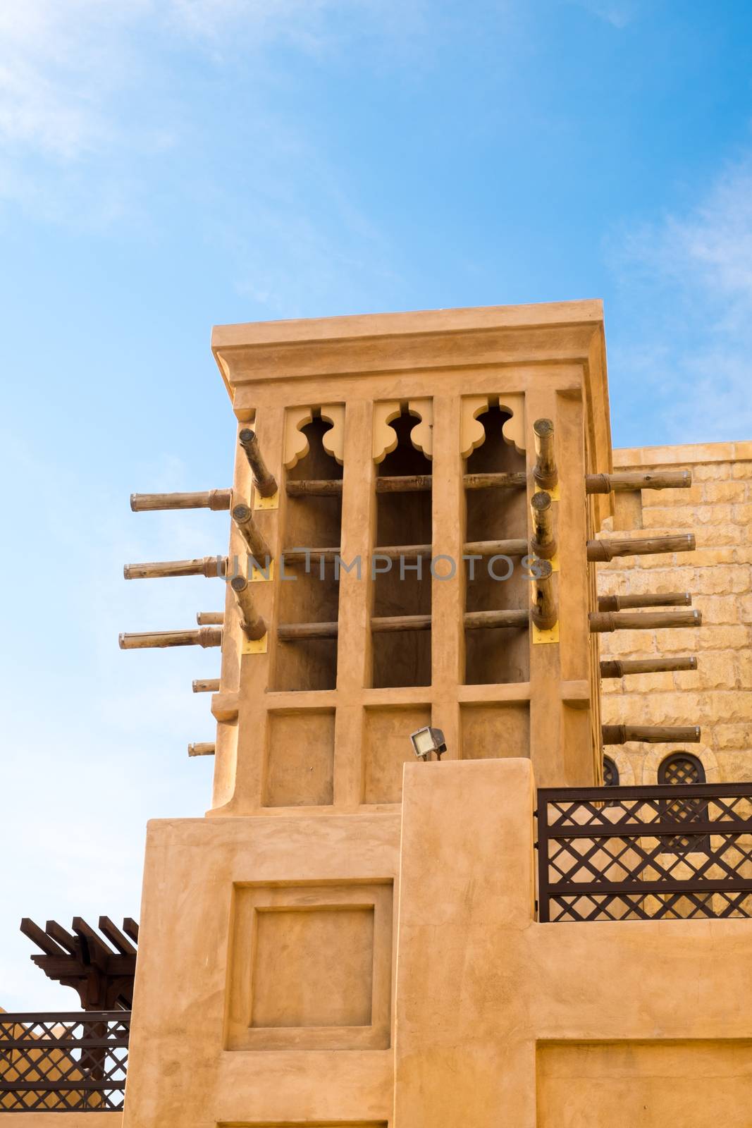 Wind Towers in a shopping Mall in Dubai