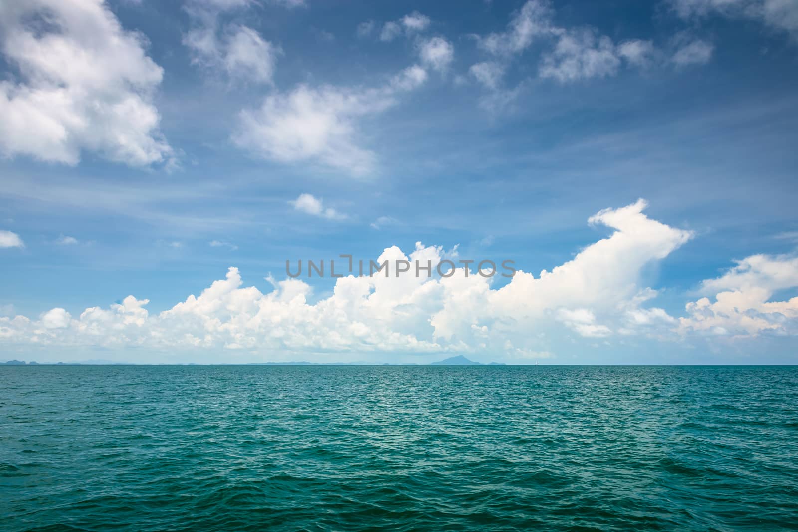 Sea and blue sky in Thailand