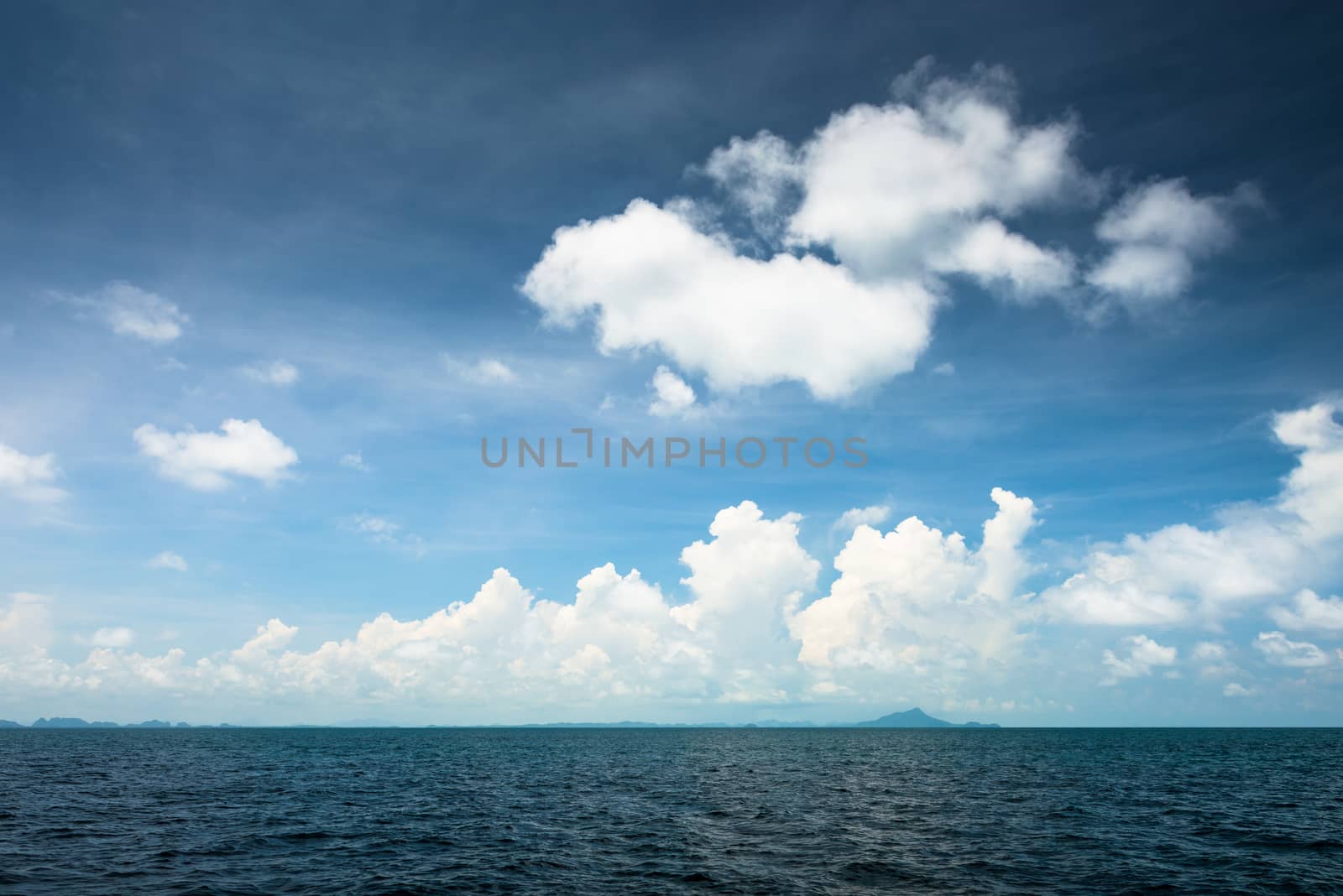 Sea and blue sky in Thailand