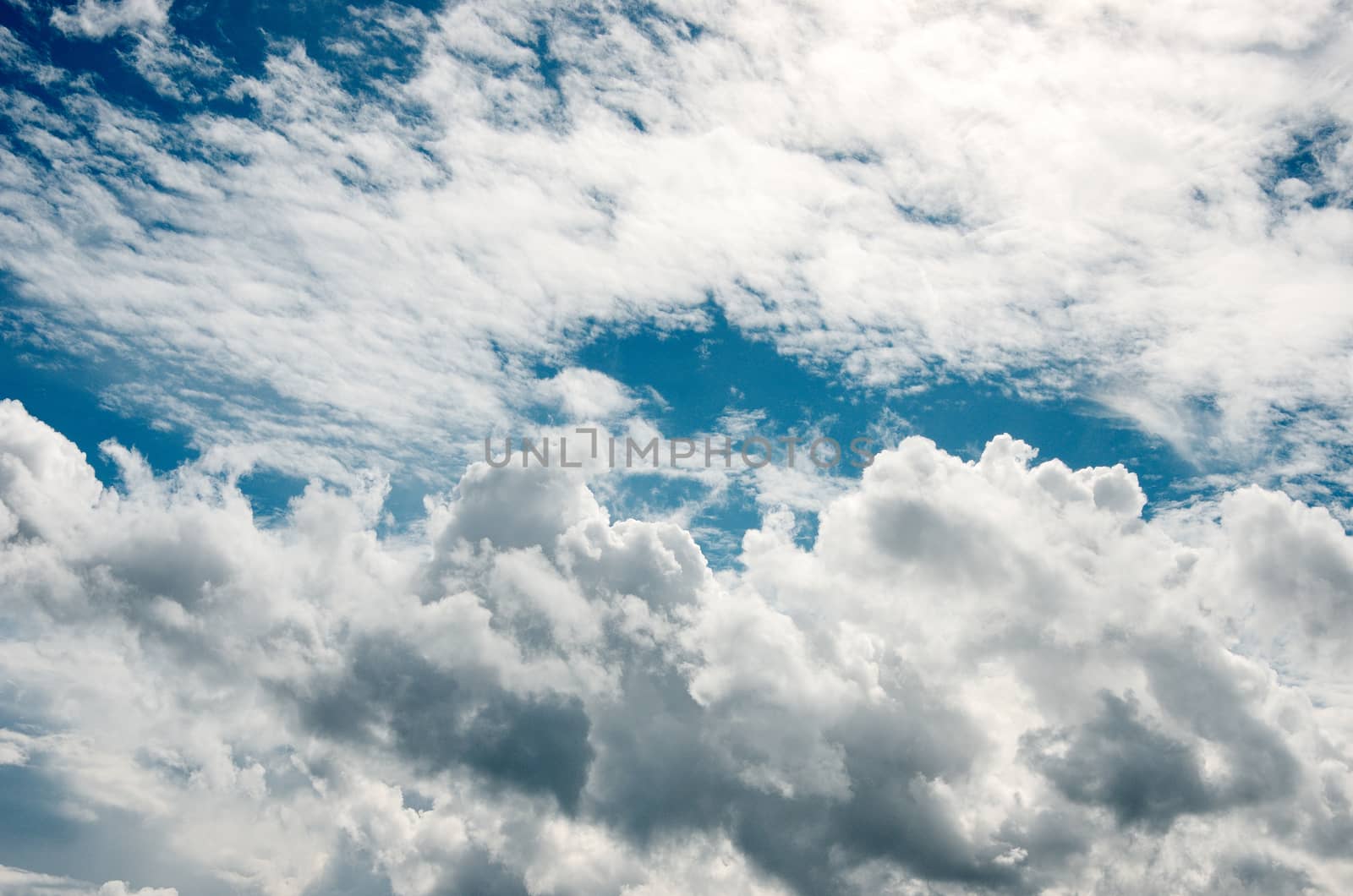 Nice cloud in blue sky background