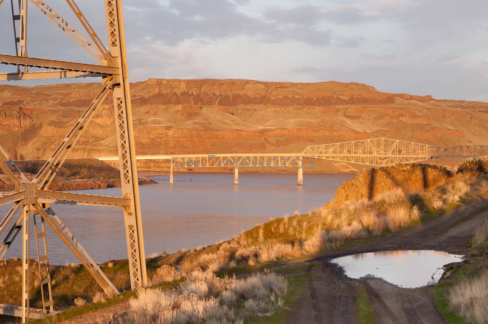 Bridge Over Touchet River Palouse Regoin Eastern Washington Hillside by ChrisBoswell