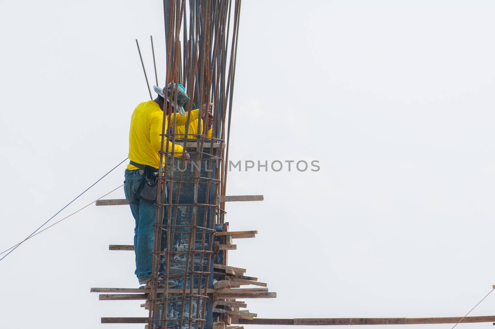 Workers at the construction site of thailand
