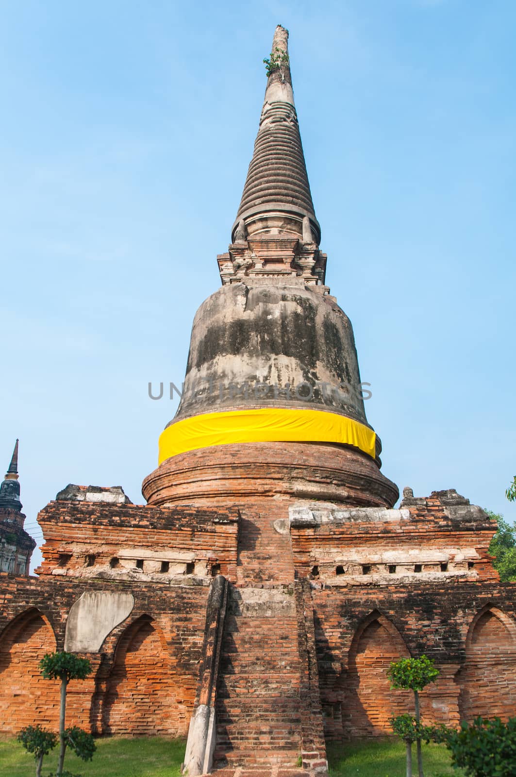 Pagoda at Wat Yai Chai Mongkol, Ayutthaya, Thailand
