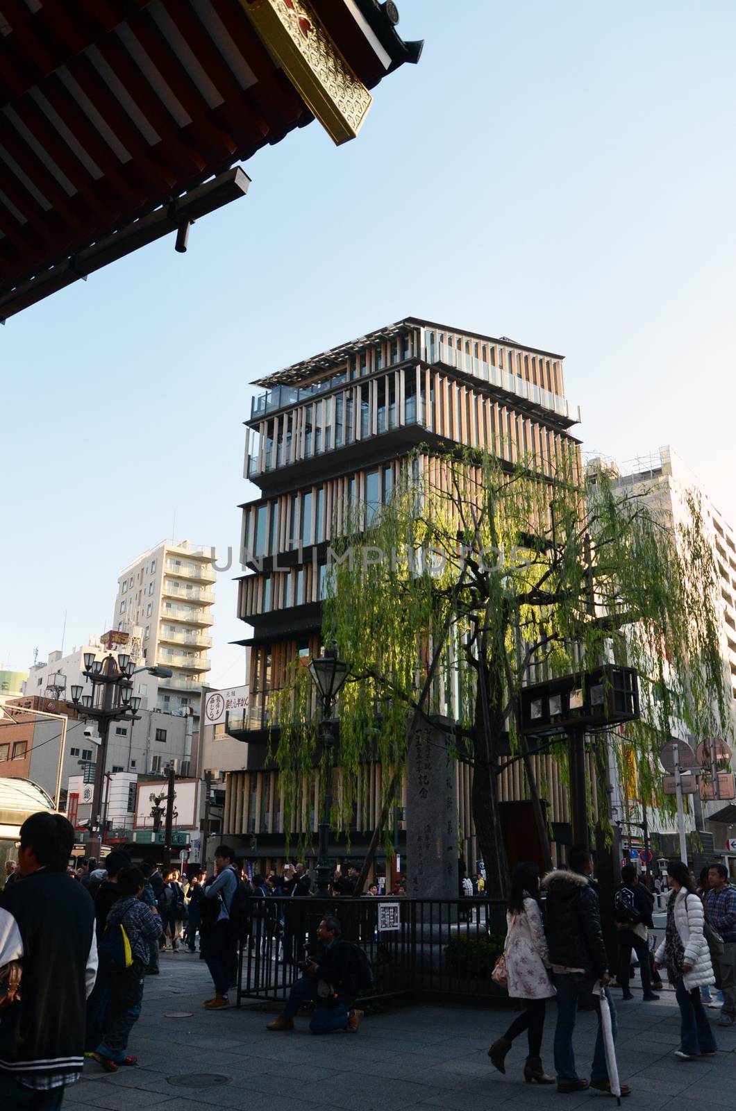 TOKYO -NOV 21: Unidentified tourists around Asakusa Culture Tourist Center by siraanamwong