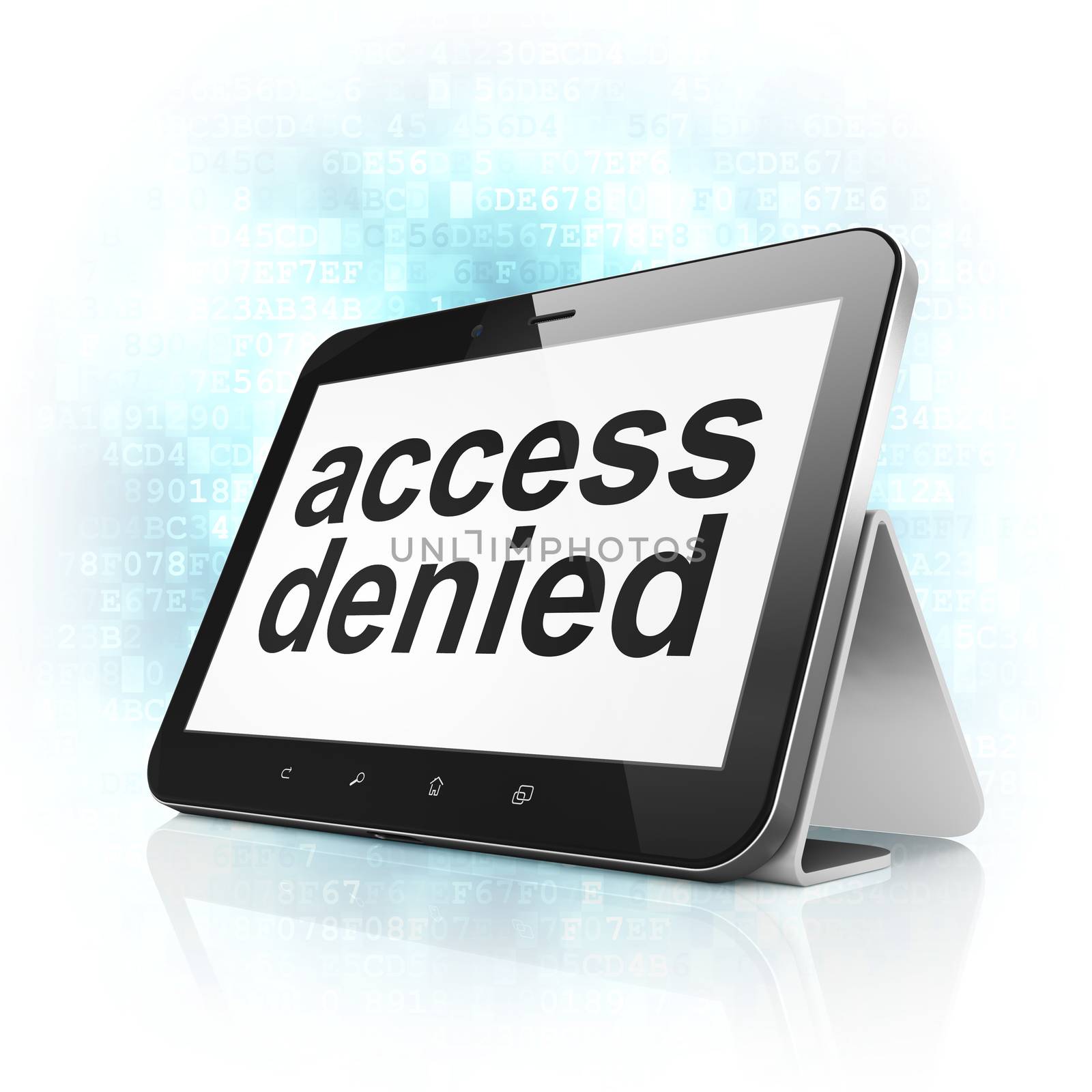 Protection concept: Access Denied on tablet pc computer by maxkabakov