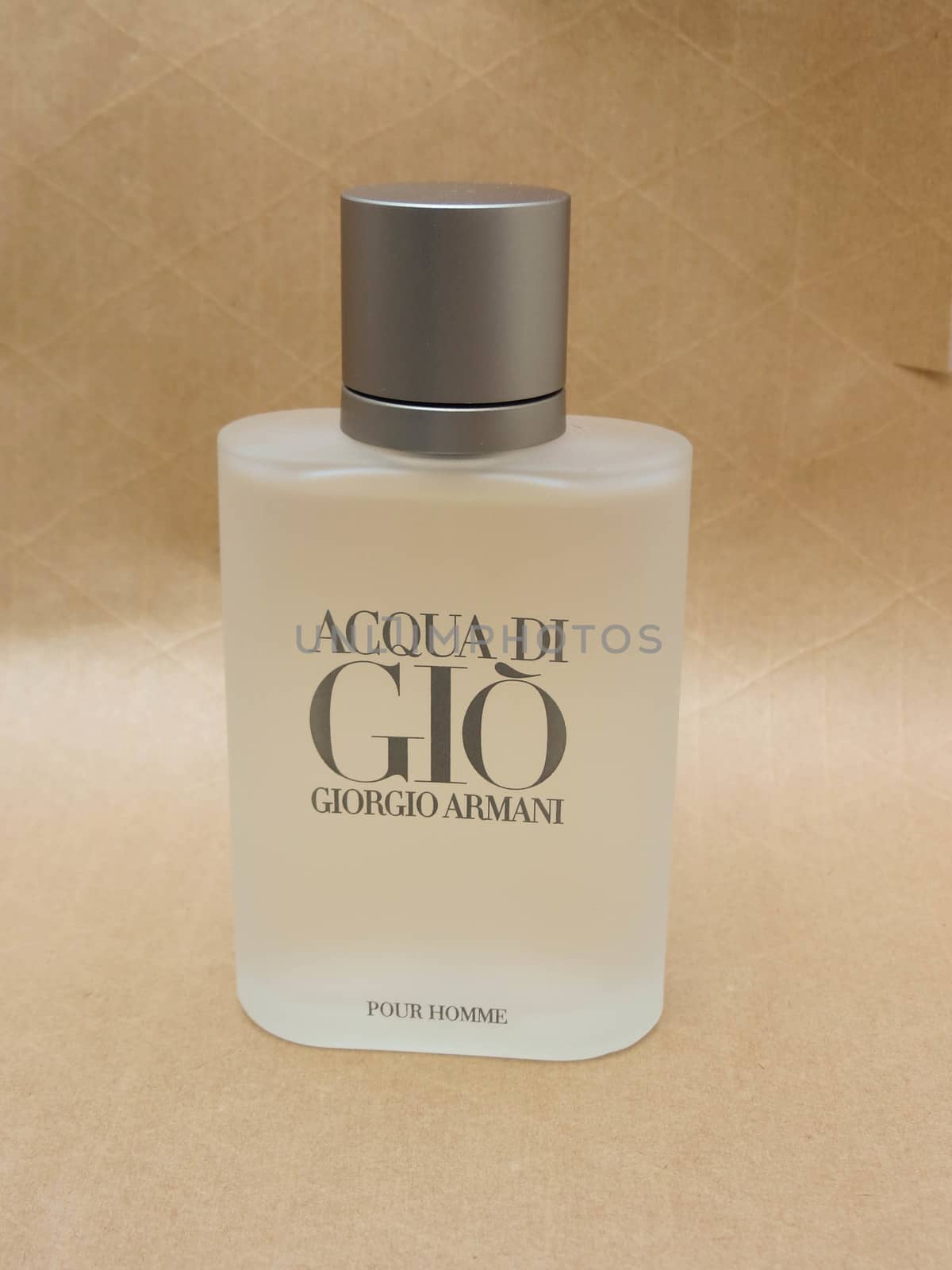 MILAN, ITALY - CIRCA MARCH 2014: Giorgio Armani, Acqua di Gio fragrance for men is one of the evergreen bestselling perfumes worldwide