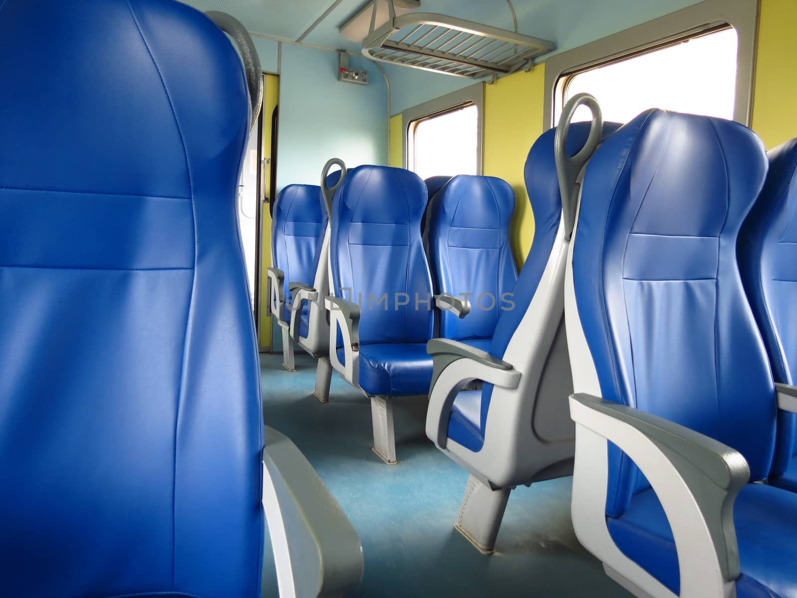 VERONA, CIRCA MARCH 2013 - train seats empty useful as travel concept, in Verona, March 2013