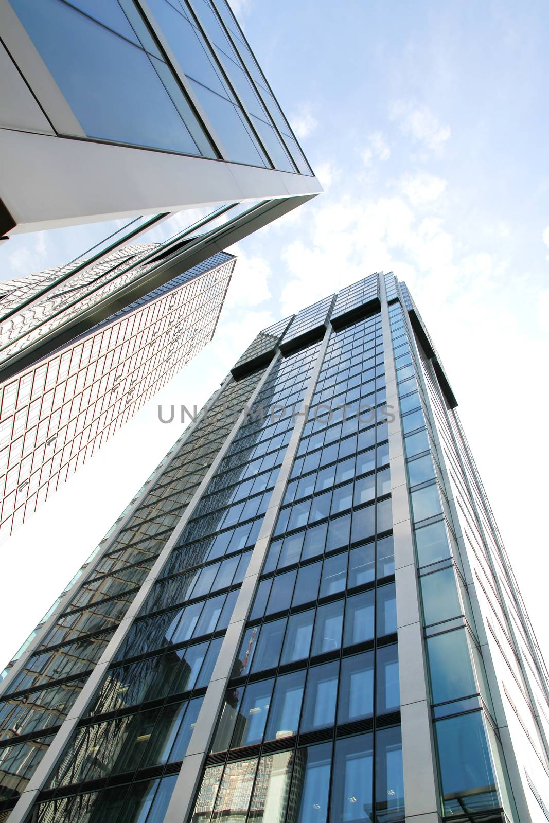 Modern architecture in Frankfurt am Main, Germany, Europe.