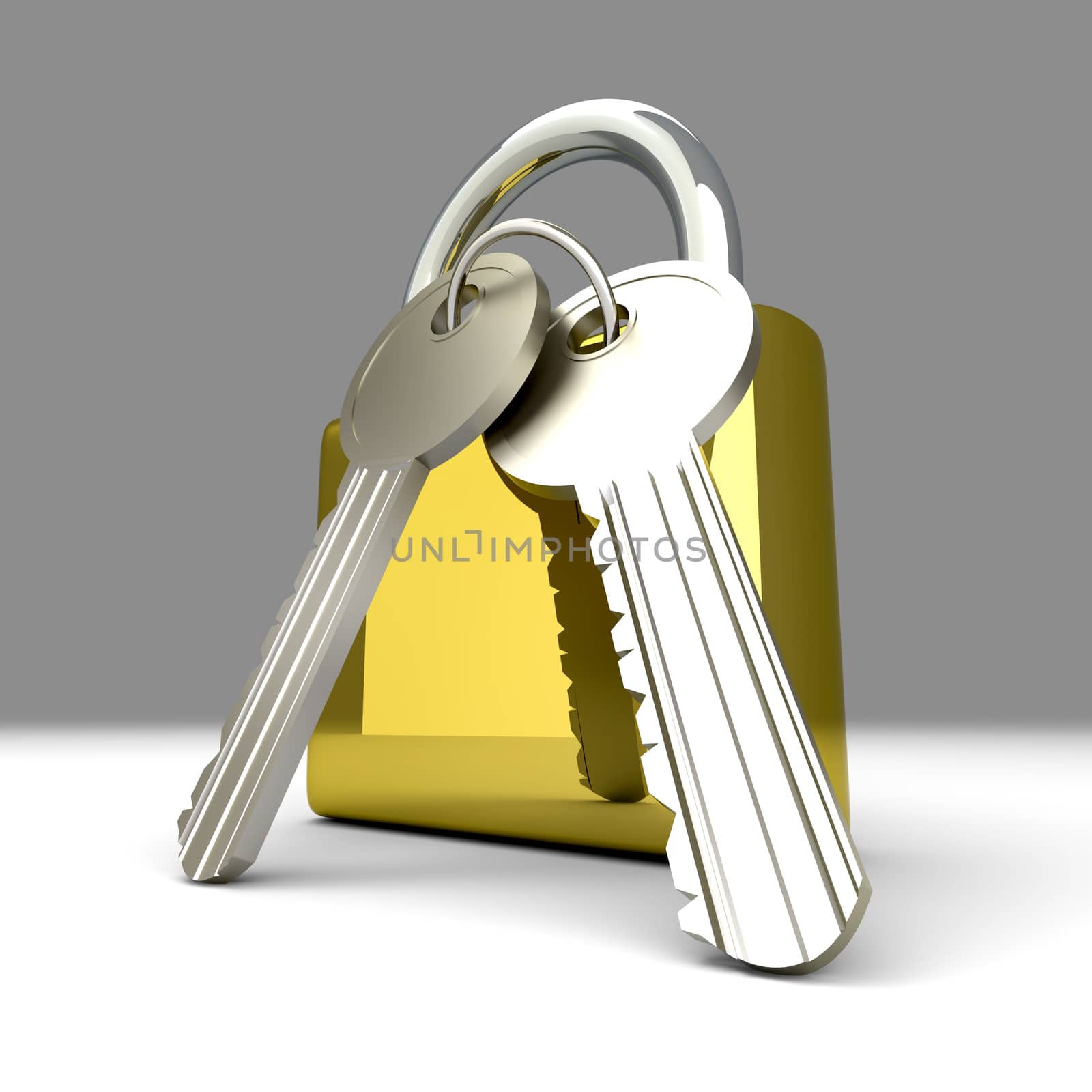 Padlock with Keys by Spectral