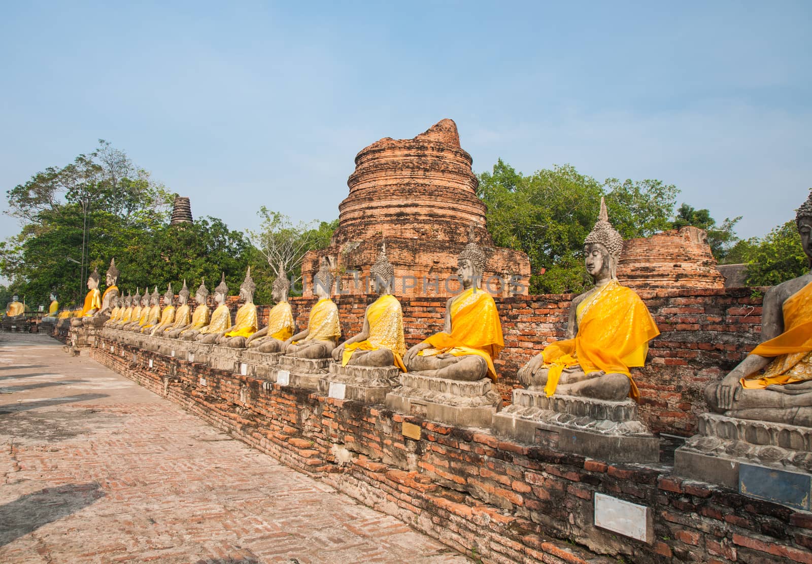 Buddha at Wat Yai Chai Mongkol, Ayutthaya, Thailand