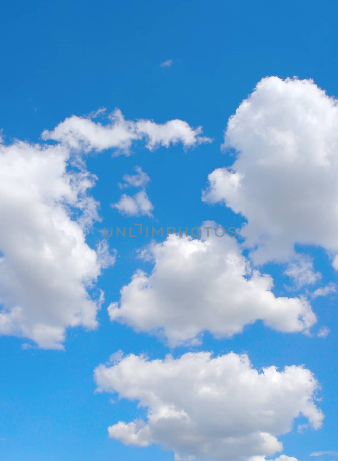 Beautiful blue sky with clouds