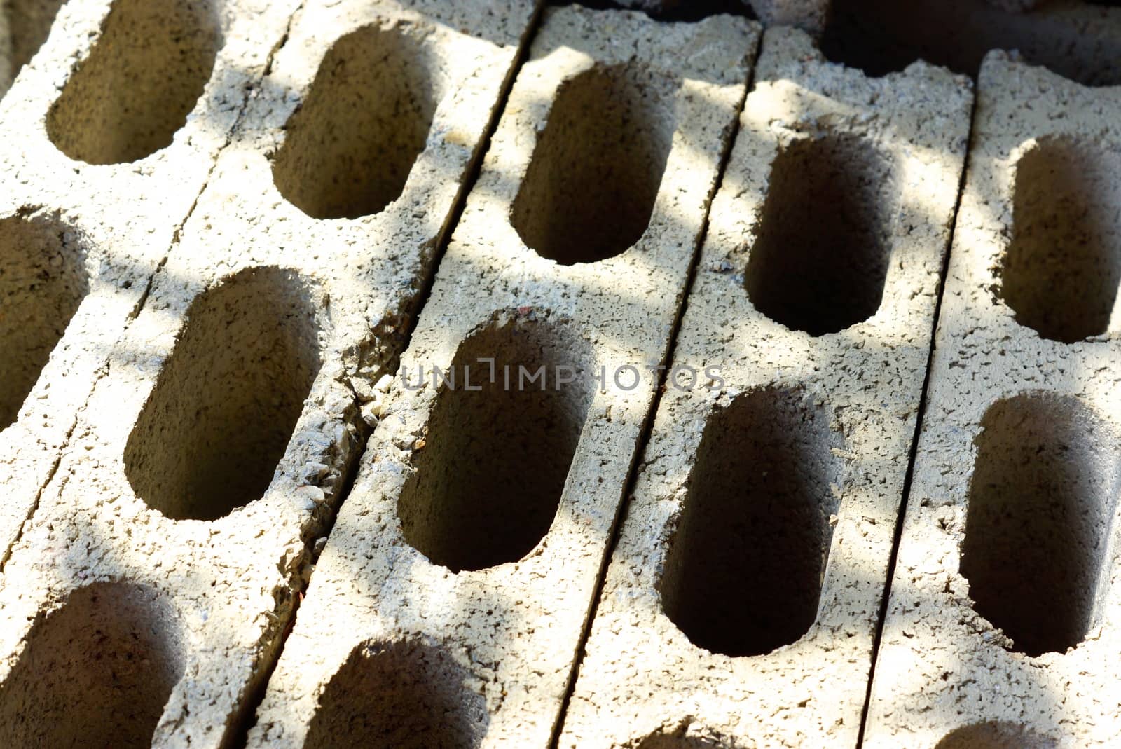 detail of cement block texture,shallow focus