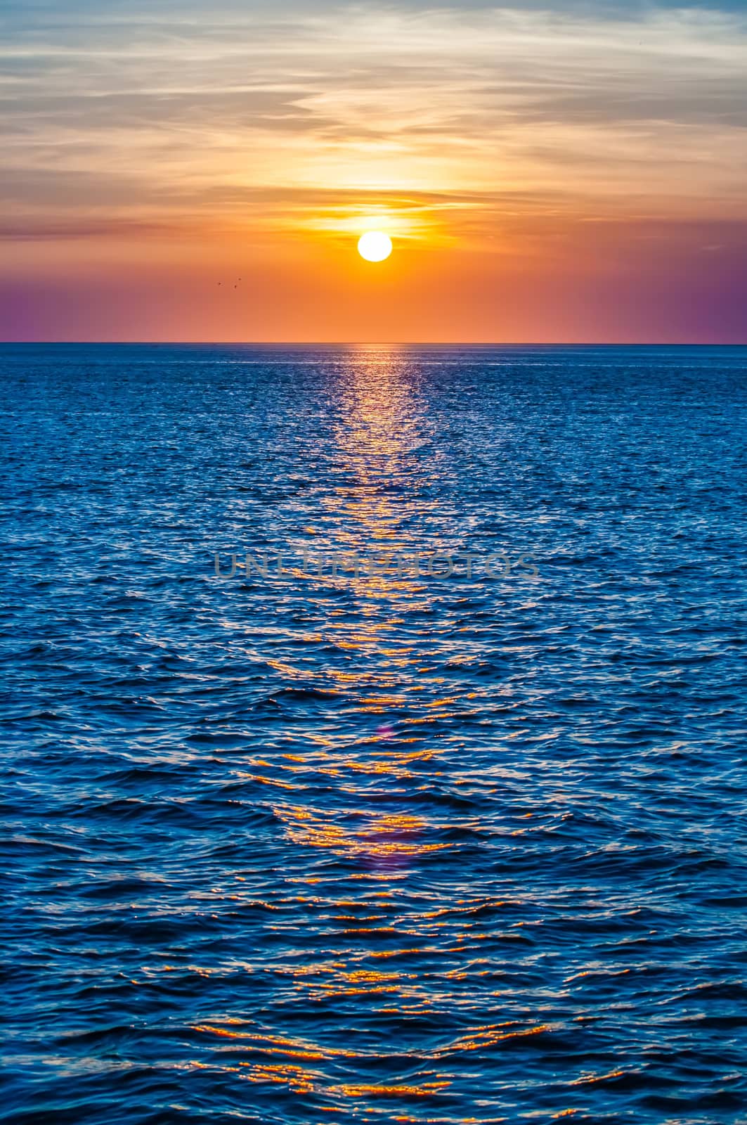 sunset at sea