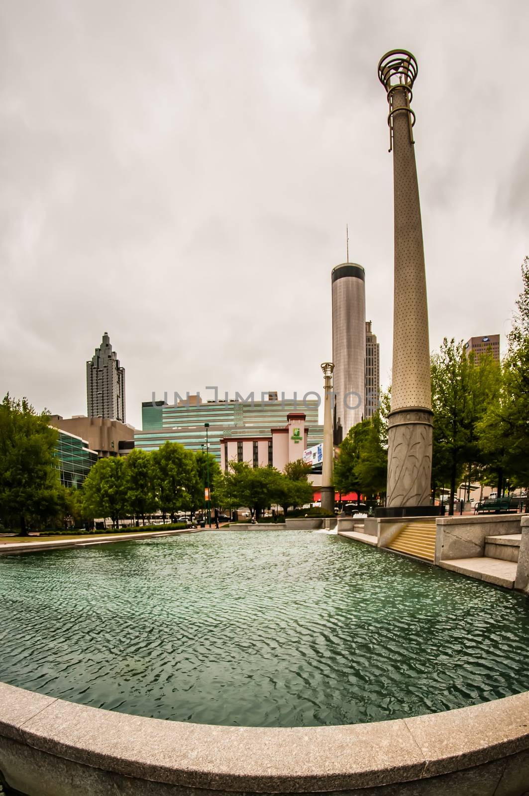 Downtown Atlanta, Georgia USA skyline by digidreamgrafix