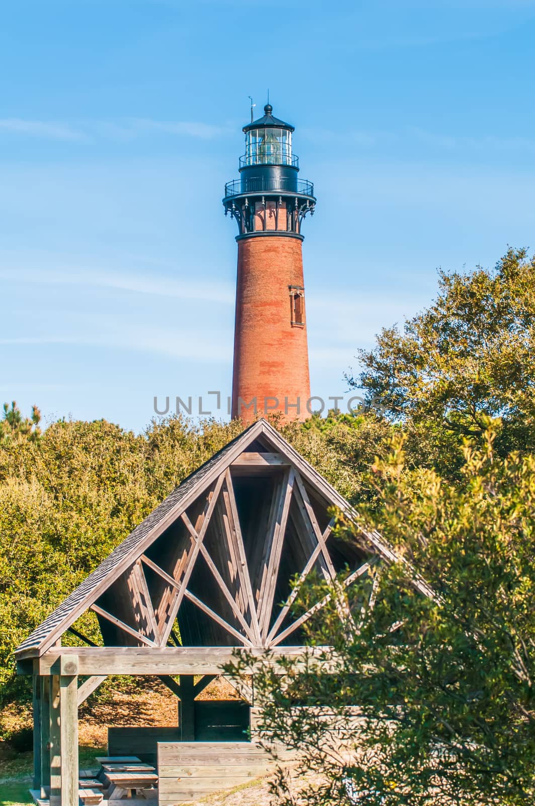 Currituck Beach Lighthouse on the Outer Banks of North Carolina by digidreamgrafix