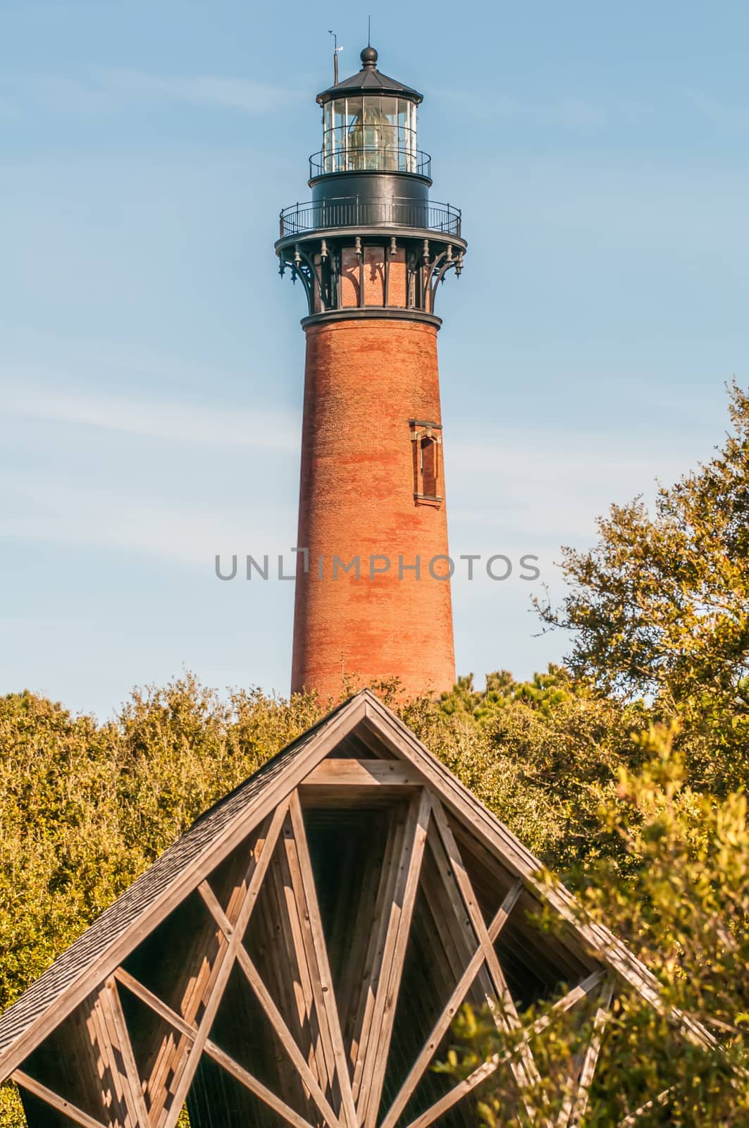 Currituck Beach Lighthouse on the Outer Banks of North Carolina by digidreamgrafix