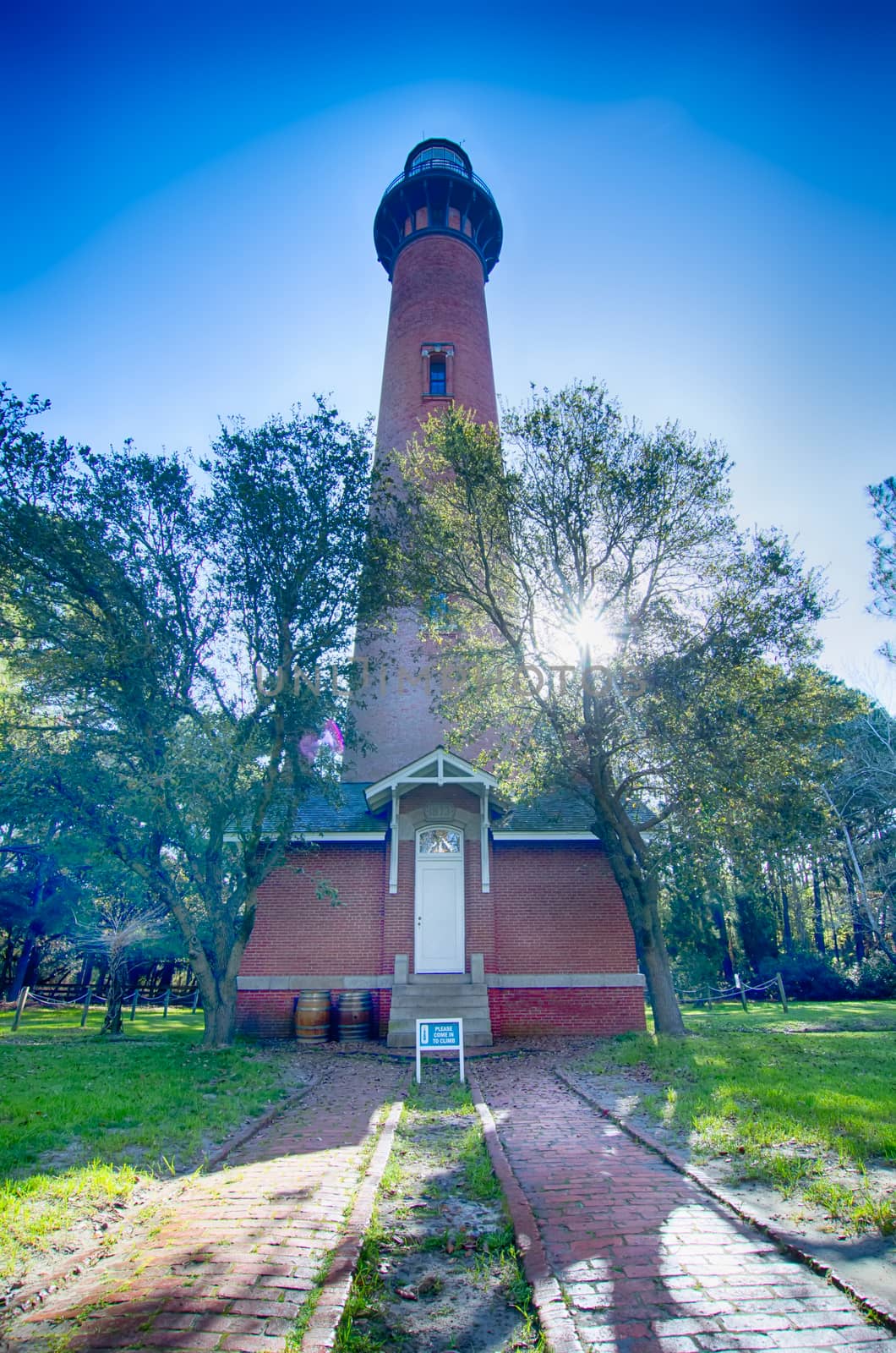 Currituck Beach Lighthouse on the Outer Banks of North Carolina by digidreamgrafix